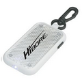 Clear Rectangle Keychain Flashlight w/ 3 White LED Lights